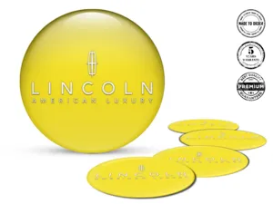 Lincoln Adesivo Silicone Logo Decalcomania Ruota Lusso X